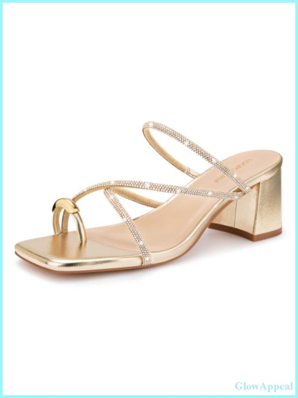 Women's Strappy Sandals Chunky Block Heel Mules Square Toe